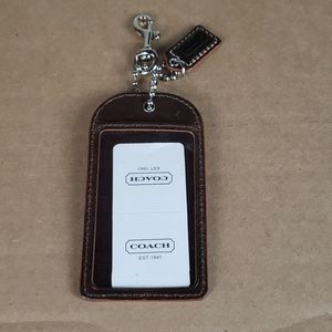 Coach luggage tag